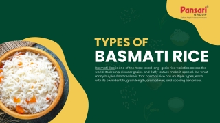 Types of Basmati Rice Every Buyer Should Know