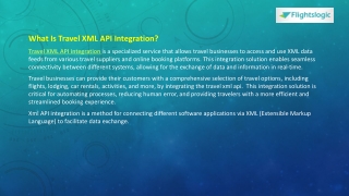 Travel XML API Integration | Travel API Integration