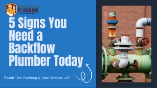 5 Signs You Need a Backflow Plumber Today
