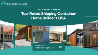 Top-Rated Shipping Container Home Builders USA