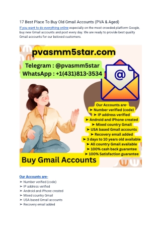 Top 5 Best Gmail ID Buy Sell Website List (2025 Updated)