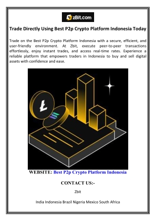 Trade Directly Using Best P2p Crypto Platform Indonesia Today
