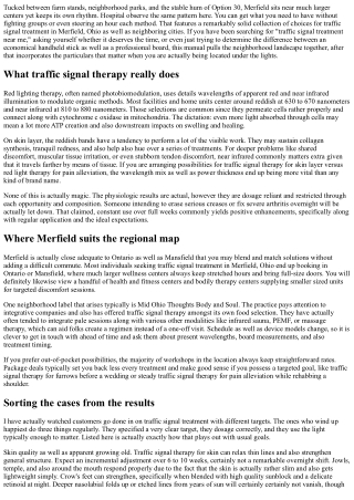 Merfield, Ohio's Hidden Treasure: Red Light Treatment Possibilities