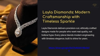 Elegant Diamond Necklace for Women  Layla Diamonds Jewellery