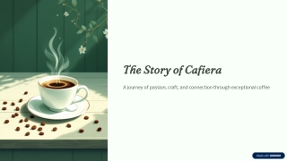 The Story of Cafiera – Our Journey & Vision