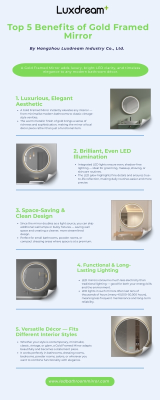 Why a Gold Framed Mirror Is the Ultimate Luxury Upgrade