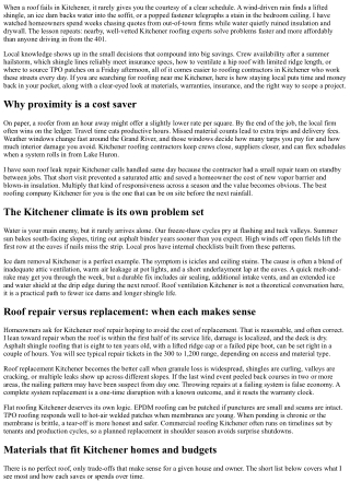 Roofing Near Me Kitchener: How Local Pros Save Time and Money