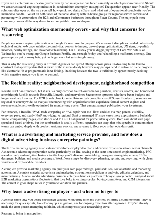 search engine optimization Agency vs In-House: What’s Best for Rocklin Businesse