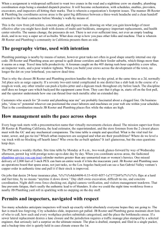 How JB Rooter and Plumbing Locations Coordinate Large Projects