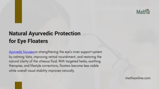 Eye Floaters Treatment in Ayurveda  Natural Relief for Spots & Shadows