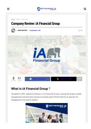 Best Insurance Online Discovery: Company Review of iA Financial Group Benefits