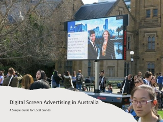 Digital Screen Advertising in Australia: A Simple Guide for Local Brands