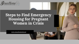 Steps to Find Emergency Housing for Pregnant Women in Crisis