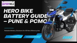 Hero Bike Battery Guide – Genuine Batteries, Best Prices & Expert Service | Batt