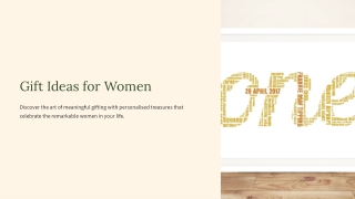 Personalised Gifts for Women: Celebrate Her Uniquely