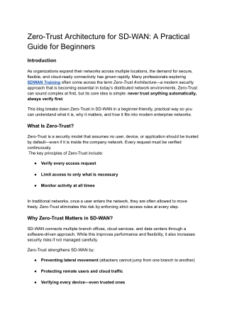 Zero-Trust Architecture for SD-WAN_ A Practical Guide for Beginners