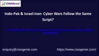 Indo-Pak & Israel-Iran