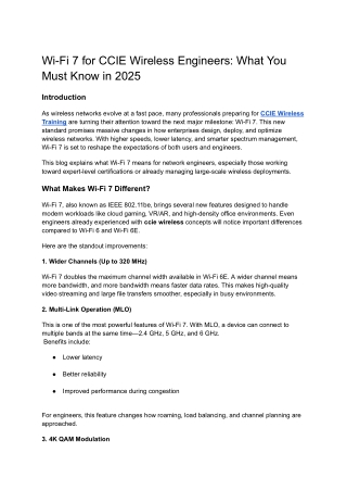 Wi-Fi 7 for CCIE Wireless Engineers_ What You Must Know in 2025