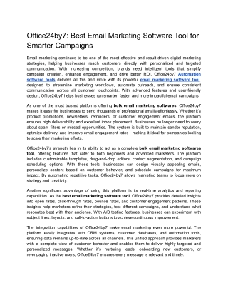 Office24by7  Best Email Marketing Software Tool for Smarter Campaigns.docx  Google Docs