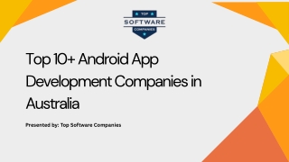 Top 10  Android App Development Companies in Australia