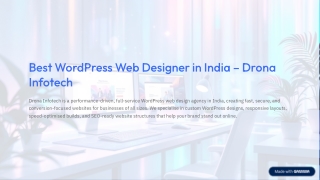 Best WordPress Web Designer in India – Drona Infotech