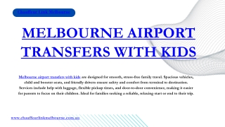 Family Airport Transfers – Safe, Comfortable, and Reliable Service by Chauffeur Link Melbourne for Stress-Free Travel