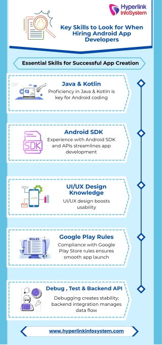 Key Skills to Look for When Hiring Android App Developers