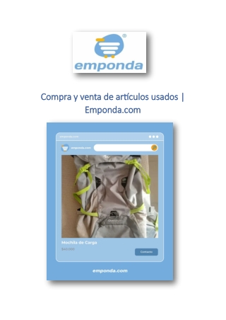 Compra y venta de artículos usados ​​| Emponda.com