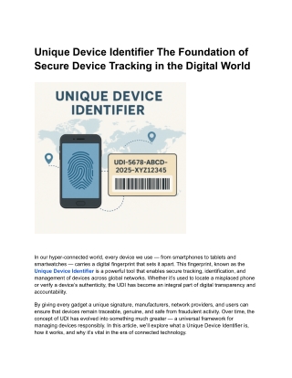 Unique Device Identifier The Foundation of Secure Device Tracking in the Digital World (5)