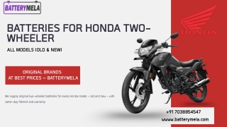 Hero Bike Battery Presentation – Batterymela Pune