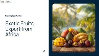 Exotic Fruits from West Africa – A Gateway to Premium Tropical Produce