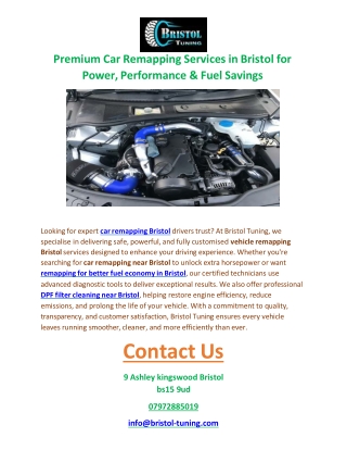 Car remapping Bristol