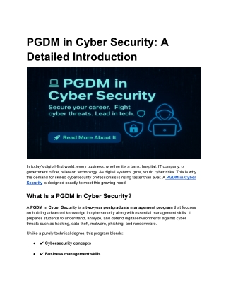 PGDM in Cyber Security_ A Detailed Introduction