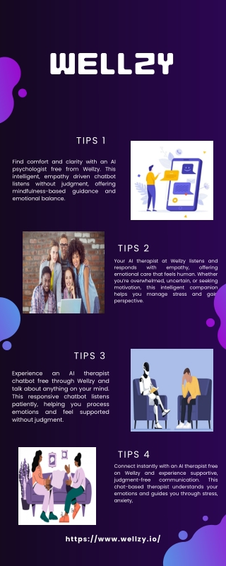 Purple Gradient Business Infographic