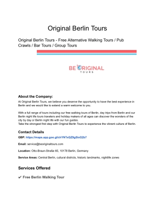 Original Berlin Tours