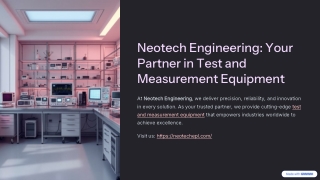 Essential Test and Measurement Equipment for Accurate Performance Analysis