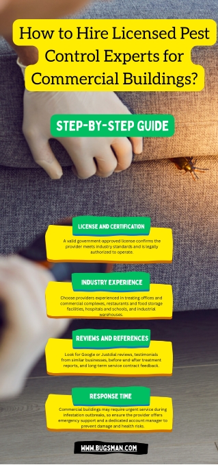 How to Hire Licensed Pest Control Experts for Commercial Buildings?