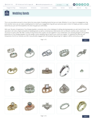 Designer Wedding Rings in Calgary