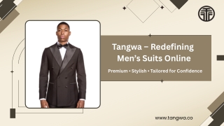 Elegance Redefined – Tangwa Men’s Suit Showcase