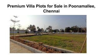 Premium Villa Plots for Sale in Poonamallee, Chennai (1)