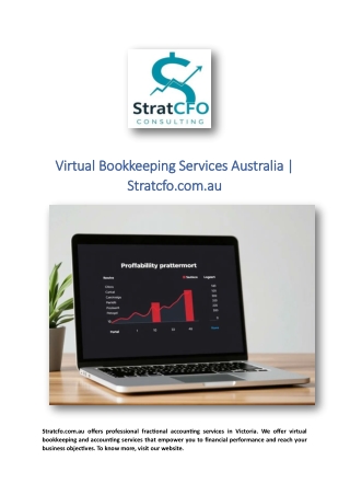 Virtual Bookkeeping Services Australia | Stratcfo.com.au