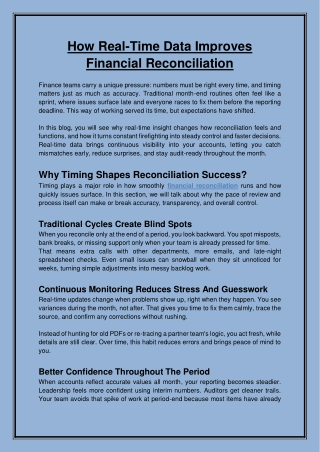 The Importance of Financial Reconciliation in Modern Business