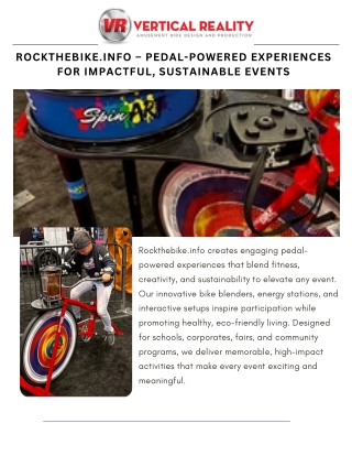 Rockthebike.info – Pedal-Powered Experiences for Impactful, Sustainable Events