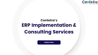 Streamlining Digital Transformation with ERP Consulting Services & Solutions