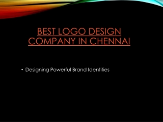 Best Logo Design Company in Chennai