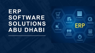 ERP SOFTWARE SOLUTIONS ABU DHABI