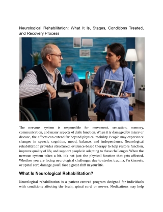 what is neurological rehabilitation