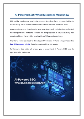 AI-Powered SEO What Businesses Must Know