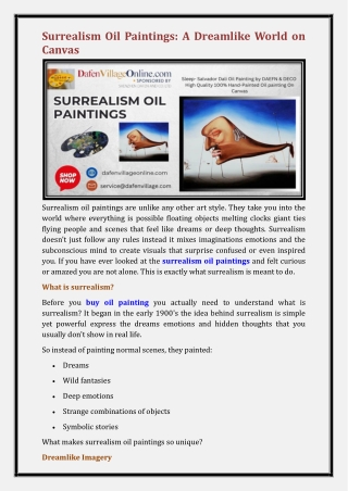 surrealism oil paintings