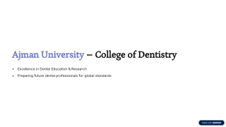 Ajman University – College of Dentistry